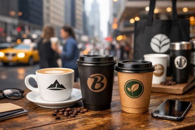 branded coffee cups
