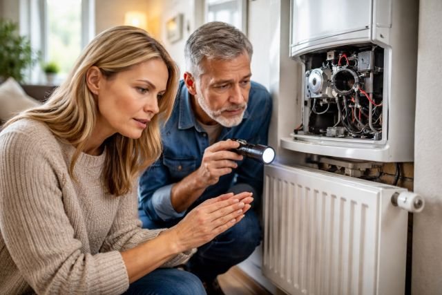 heater not working in house