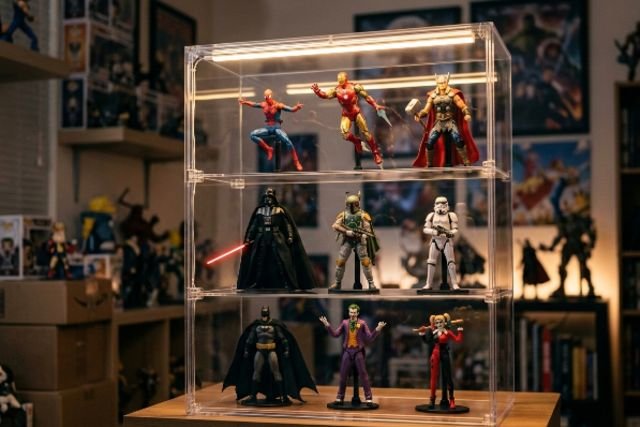 plastic box display case