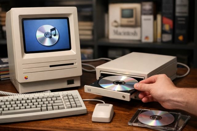 can a mac se use a cd rom