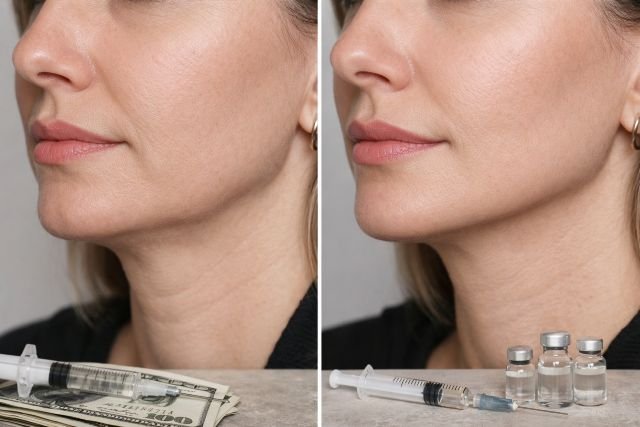 chin filler before after