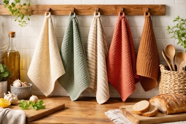 knitted towel pattern