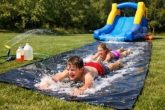 slip and slide with slide