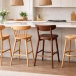 wooden bar stool